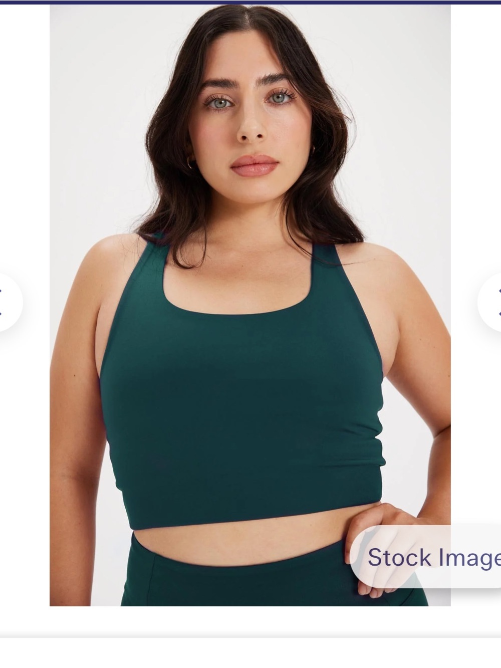 Girlfriend Collective Paloma Racerback Sports Bra in Globe color